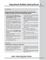 Preview for 5 page of Electrolux Icon E30MH65GSS User And Care Manual