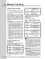 Preview for 16 page of Electrolux Icon E30MH65GSS User And Care Manual