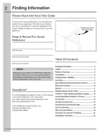 Preview for 2 page of Electrolux ICON E32AF75JPS0 Use & Care Manual