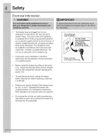 Preview for 4 page of Electrolux ICON E32AF75JPS0 Use & Care Manual