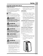 Preview for 3 page of Electrolux ICON E32AF85PQS Use & Care Manual