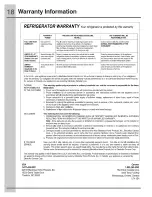 Preview for 18 page of Electrolux Icon E32AR75JPS Use & Care Manual