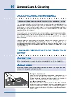 Предварительный просмотр 16 страницы Electrolux ICON E36GC75DSS Use & Care Manual