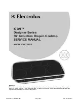 Предварительный просмотр 1 страницы Electrolux ICON E36IC75FSS Service Manual