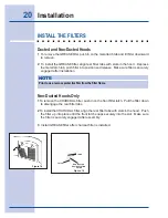 Preview for 20 page of Electrolux Icon E36WC45FSS Use & Care Manual Installation Instructions