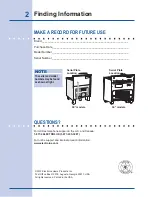 Предварительный просмотр 2 страницы Electrolux ICON Professional E36DF76GPS Use & Care Manual