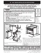 Electrolux ICON Professional E36GF76JPS Installation Instructions Manual preview