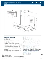 Предварительный просмотр 2 страницы Electrolux ICON RH30WC60GS Brochure & Specs