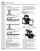 Preview for 12 page of Electrolux ICON RH42PC60GS Installation, Use & Care Manual