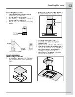 Preview for 13 page of Electrolux ICON RH42PC60GS Installation, Use & Care Manual