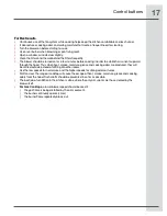 Preview for 17 page of Electrolux ICON RH42PC60GS Installation, Use & Care Manual