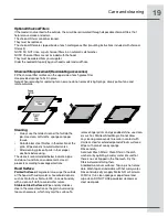 Preview for 19 page of Electrolux ICON RH42PC60GS Installation, Use & Care Manual