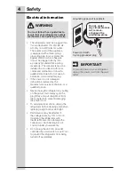 Preview for 4 page of Electrolux ICON Use And Care Manual