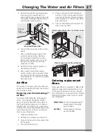 Preview for 27 page of Electrolux ICON Use And Care Manual