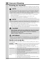 Preview for 28 page of Electrolux ICON Use And Care Manual