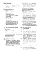 Preview for 6 page of Electrolux iCute Z209 Operating Instructions Manual