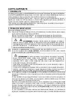 Предварительный просмотр 12 страницы Electrolux IH EFC 9780 Installation, Use And Maintenance Manual