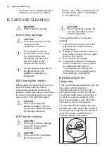 Предварительный просмотр 54 страницы Electrolux IK1555CR User Manual