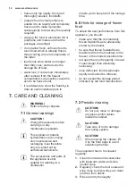 Preview for 12 page of Electrolux IK285SA User Manual