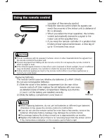 Предварительный просмотр 6 страницы Electrolux INVERTER SPLIT - TYPE Room Air Conditioner User Manual