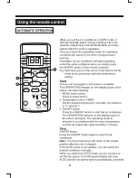 Предварительный просмотр 9 страницы Electrolux INVERTER SPLIT - TYPE Room Air Conditioner User Manual