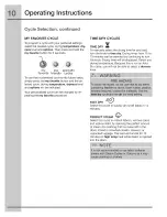 Preview for 10 page of Electrolux IQ-Touch EIMED60LSS0 Use & Care Manual