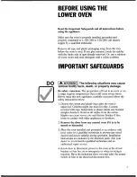 Preview for 3 page of Electrolux KB969L Owner'S Manual