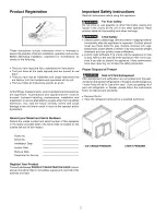 Предварительный просмотр 2 страницы Electrolux KCG050LW0 Instructions Manual