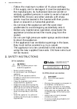 Preview for 4 page of Electrolux KECA7305L User Manual