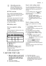 Предварительный просмотр 13 страницы Electrolux KEZA9310L User Manual