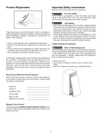 Предварительный просмотр 2 страницы Electrolux KFS220RGW1 Instructions Manual