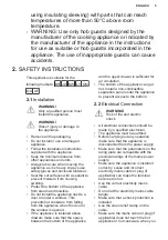 Preview for 5 page of Electrolux KGG64375K User Manual