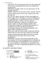 Preview for 4 page of Electrolux KGS6404W User Manual