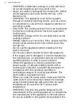 Preview for 4 page of Electrolux KGS6424W User Manual