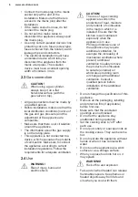 Preview for 6 page of Electrolux KGS6424W User Manual