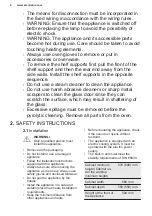 Preview for 4 page of Electrolux KOFDP40X User Manual