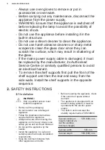 Preview for 4 page of Electrolux KOFEH70X User Manual