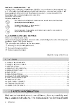 Preview for 2 page of Electrolux KOIHH00K User Manual