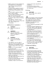 Preview for 5 page of Electrolux KRS3DF18S User Manual