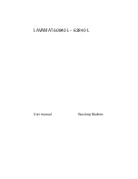 Preview for 1 page of Electrolux LAVAMAT 60840 L User Manual