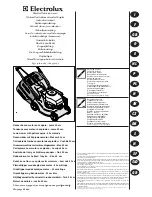 Electrolux Lawn mower with petrol engine Instruction Manual предпросмотр