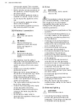 Preview for 22 page of Electrolux LCB3LE31W0 User Manual