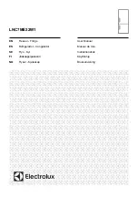 Preview for 1 page of Electrolux LNC7ME32W1 User Manual