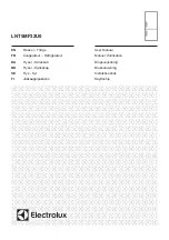 Preview for 1 page of Electrolux LNT5MF32U0 User Manual