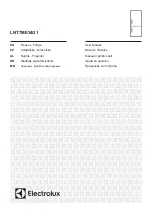 Preview for 1 page of Electrolux LNT7ME34G1 User Manual