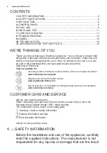 Preview for 2 page of Electrolux LRC4AF35W User Manual