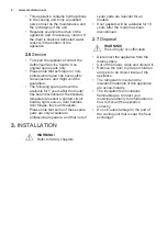 Preview for 6 page of Electrolux LRC4AF35W User Manual