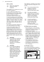 Preview for 8 page of Electrolux LRC4DE35W User Manual