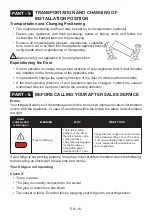 Предварительный просмотр 17 страницы Electrolux LRC5ME38W2 User Manual