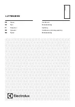 Preview for 1 page of Electrolux LUT7ME28W2 User Manual